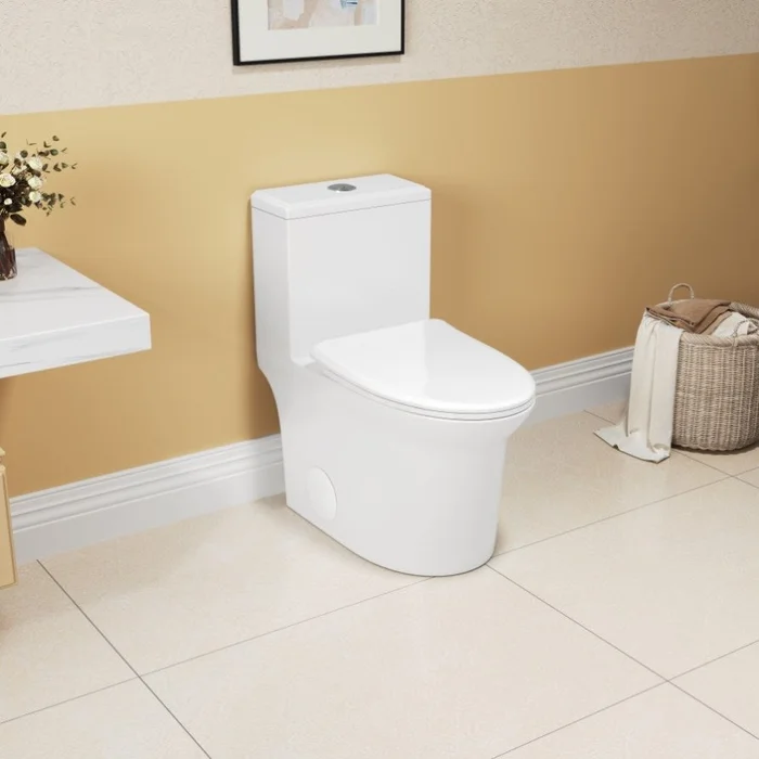 1.1/1.6 GPF Elongated Comfort Height Super Quite Flushing Floor Mounted One-Piece Toilet, CUPC GL-B2724P246931