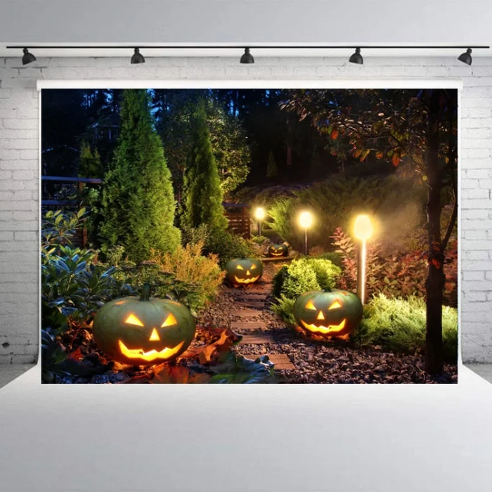 1.25×0.8m Holiday Party Photography Background Halloween Decoration Hanging Cloth, Style: C-1251