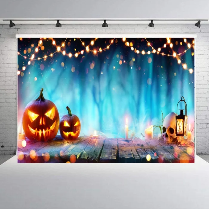 1.25×0.8m Holiday Party Photography Background Halloween Decoration Hanging Cloth, Style: WS-155
