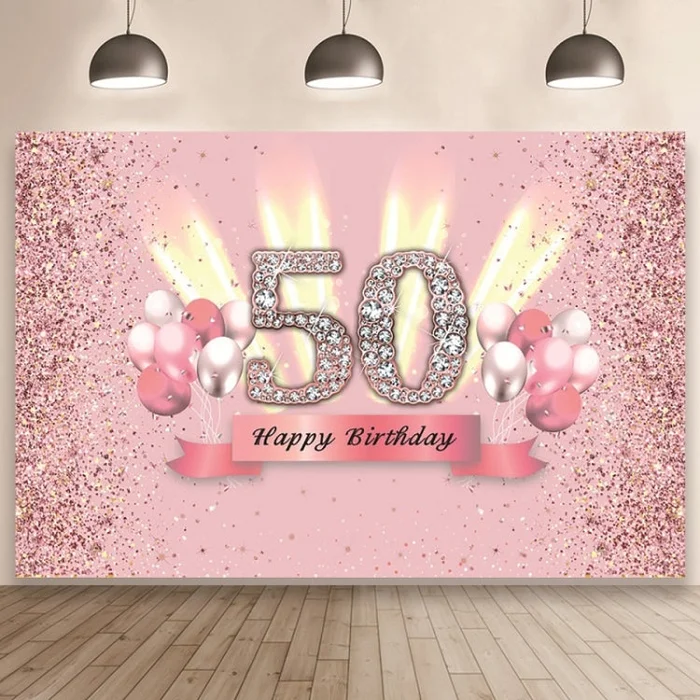 1.5x1m Cartoon Digital Birthday Balloon Party Scene Photographic Backdrop(Mdt11148)