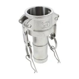 1″ Type C Camlock X Hosetail Stainless Steel