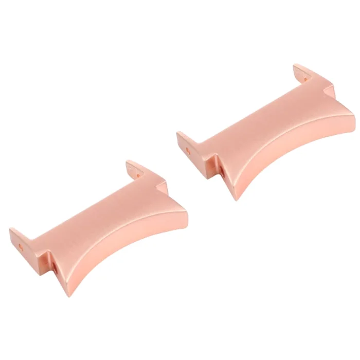 1 Pair For Samsung Galaxy Watch4 40mm / 44mm Smart Watch Watchband Connector Converter (Rose Gold)