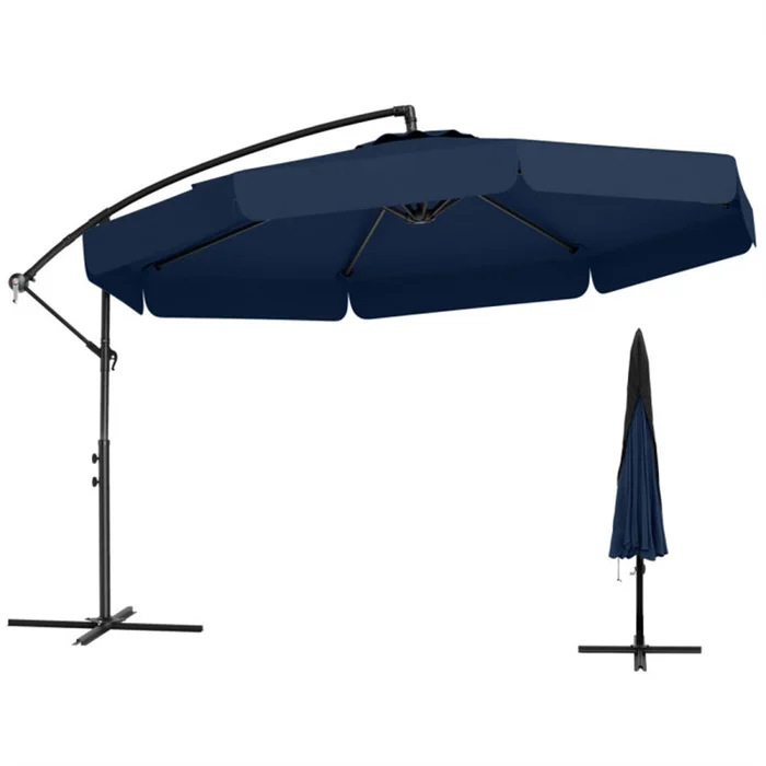10 Feet Patio Cantilever Umbrella – Navy 11131892