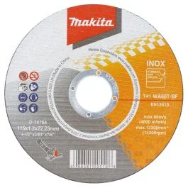 10 Pack Makita Thin Cutting Wheel WA60T, 115mm x 1.2mm x 22.23mm – OEM No. D-18764-10