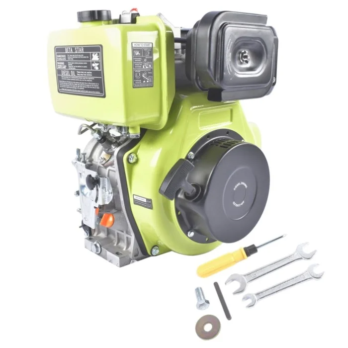 10HP 4Stroke Single-Cylinder Diesel Engine 418CC 6300W Recoil 3600RPM Air Cooled 79968758
