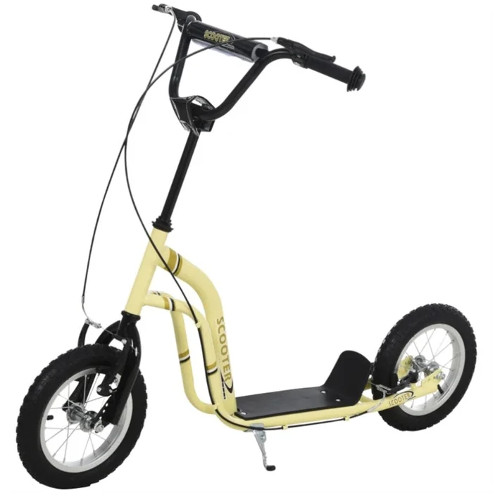 12-inch children’s scooter with adjustable height. – yellow 53498091