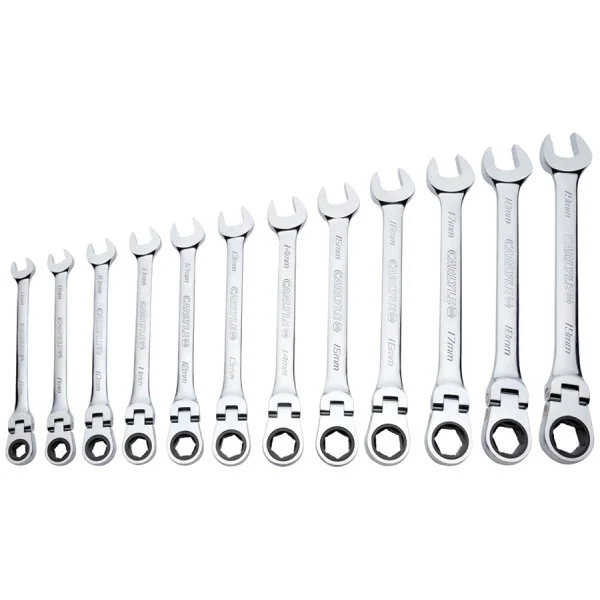 12PC FLEXIBLE RATCHETING WRENCH SET METRIC