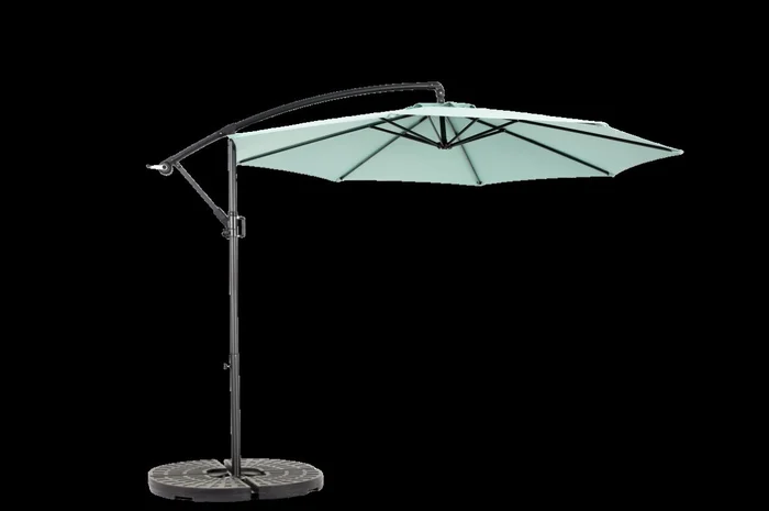 14.8 Ft Double Sided Outdoor Umbrella Rectangular Large with Crank GL-W640P234549