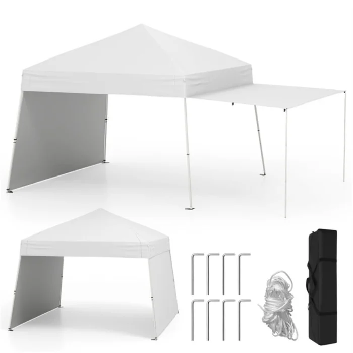 14 X 9.2 FT Pop up Canopy Tent – White 48116444