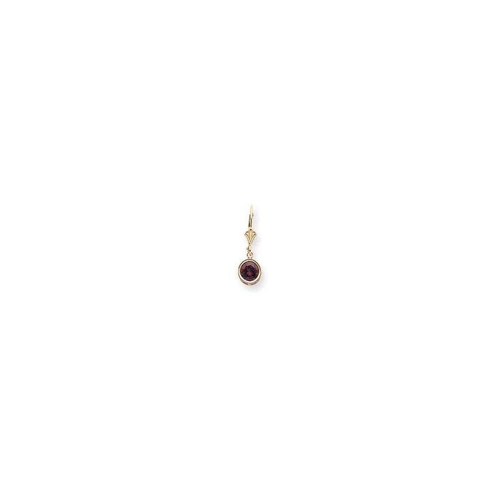 14k 6mm Round Leverback Earring Mountings No Stones Included