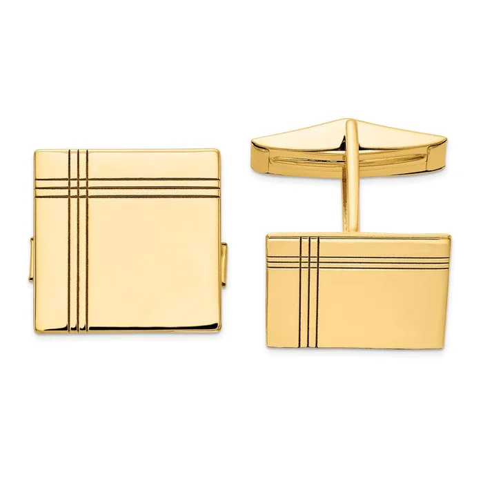 14k Cuff Links