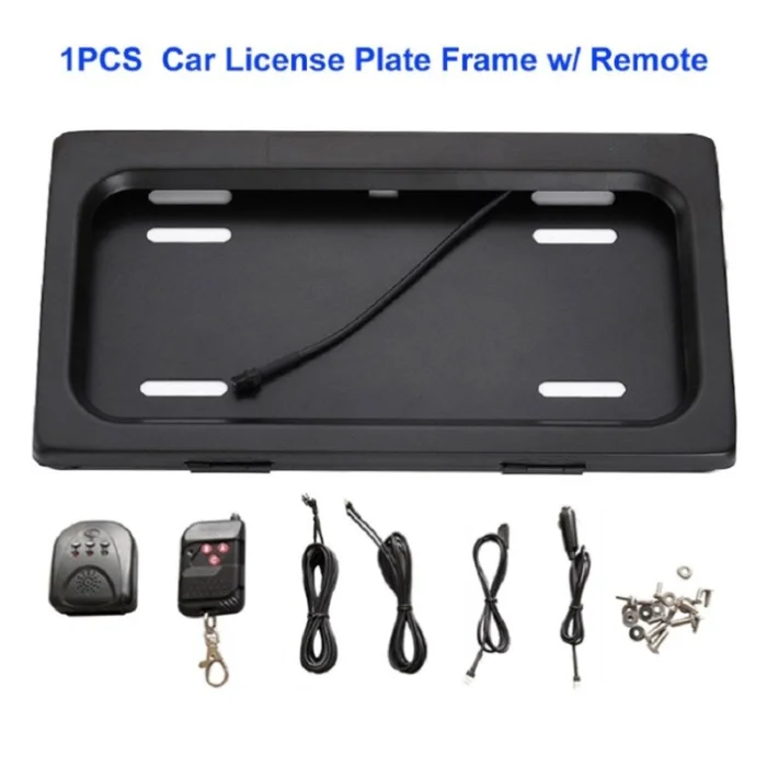 1Pcs Car Front Or Rear Electric Remote Control License Plate Holder Kit Ignitor Interface for USA 56267032