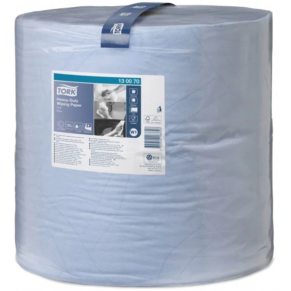 2 Ply Premium Heavy Duty Wiping Paper – Blue – 340m Bumper Roll