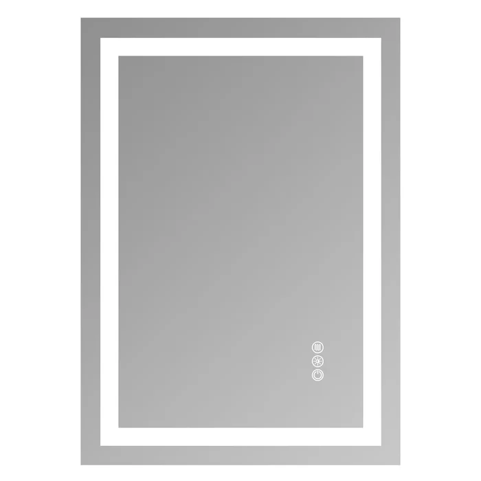 20×28″ Frameless Tempered Mirror Dual LED Light Strips Front and Back Lighting[Unable to ship on 52079319