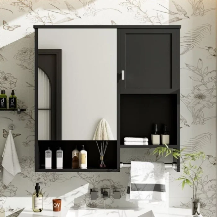 29” x 28” Modern Wall Mounted Bathroom Medicine Cabinet, Bathroom Wall Storage Cabinet with GL-N710P209440B