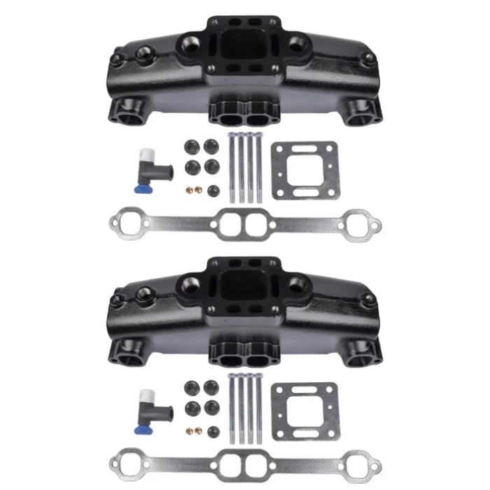 2Pcs Exhaust Manifold 860246Q11 Replacement for Mercruiser Marine MCM/MIE V8 5.0 305 5.7 350 01403759