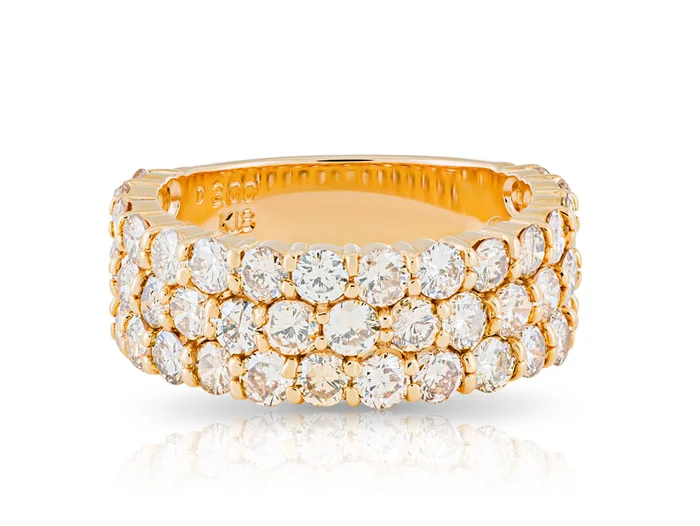 3.00ct Pave Diamond Cigar Band