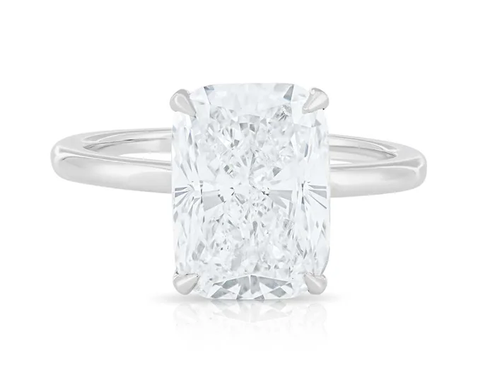 3.71ct Cushion Brilliant Laboratory Diamond Ring