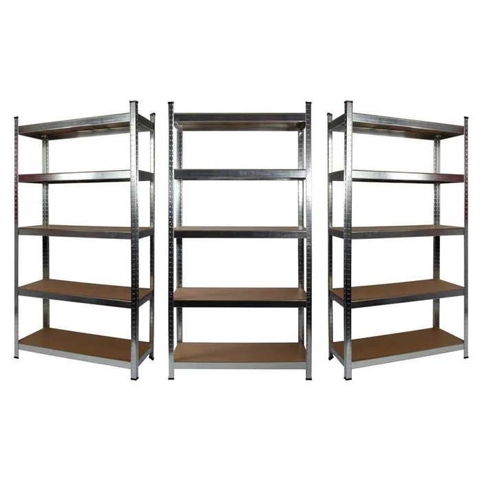 3 x Galvanised Garage Shelving Unit (265KG) – Boltless