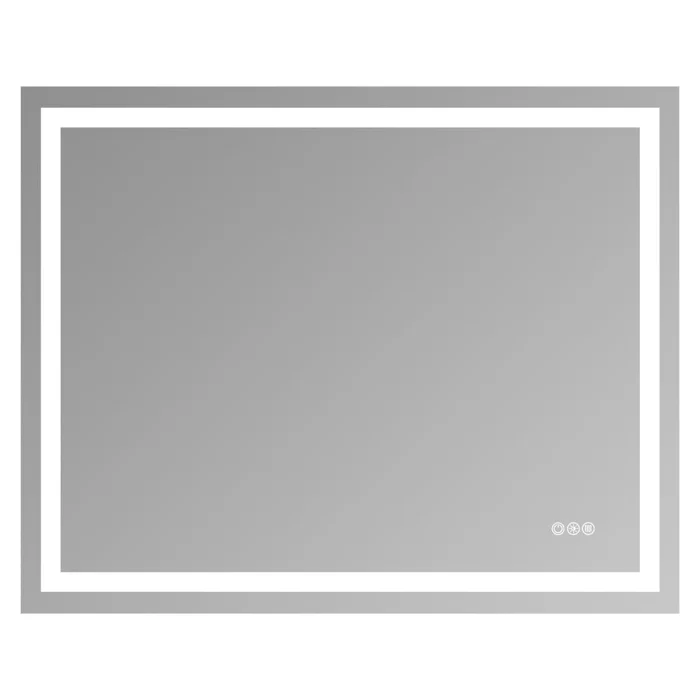 40×32″ Frameless Eco-Friendly Silver Mirror Dual LED Light Strips Front and Back Lighting[Unable to 71792075