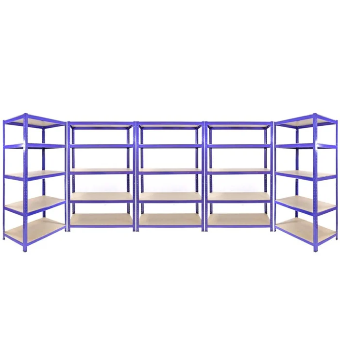 5 Monster Racking Q-Rax Garage Shelving Units Industrial Warehouse Storage, 200kg/shelf, 90cm/120cm