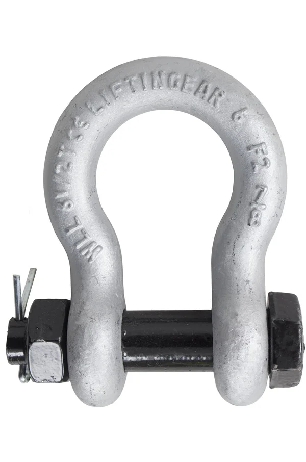 55 Ton Alloy Bow Shackle, Safety Pin by LiftinGear.