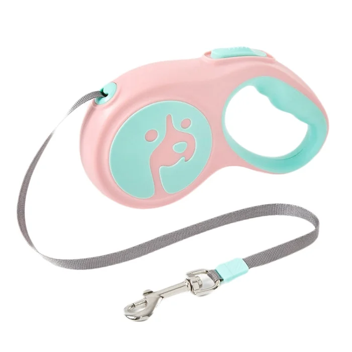 5m Small And Medium Dog Walking Leash Automatic Retractable Portable Pet Leash(Pink)