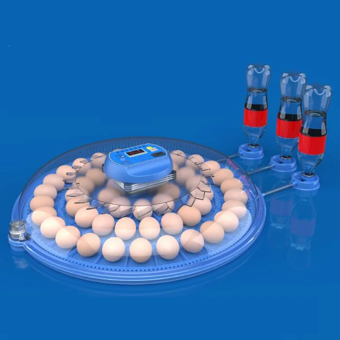 62pcs Egg Automatic Incubator Supports 12V And 220V Power Supply, EU Plug