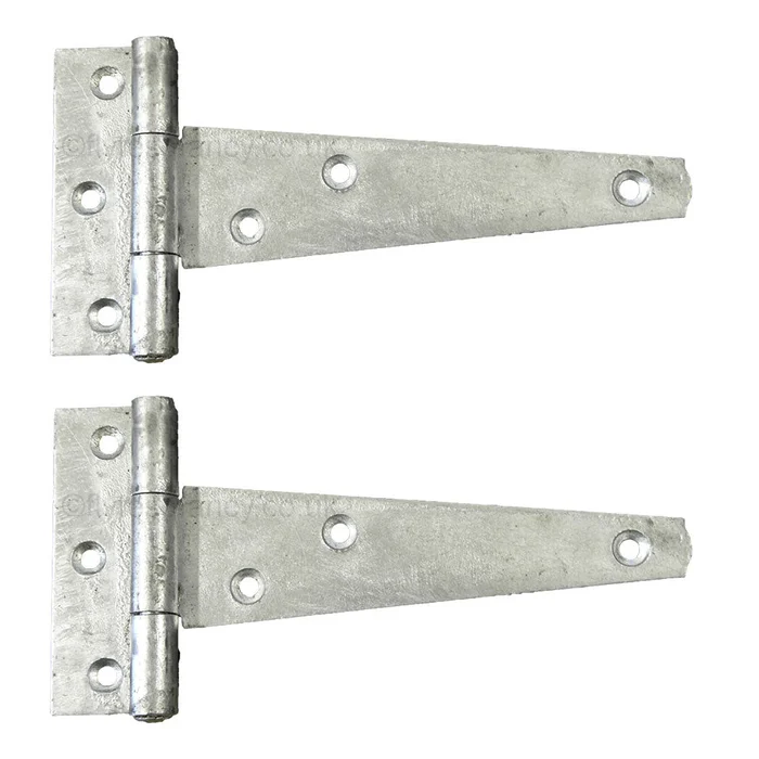 6in (150mm) Heavy Duty Galvanised Tee Hinges, pair