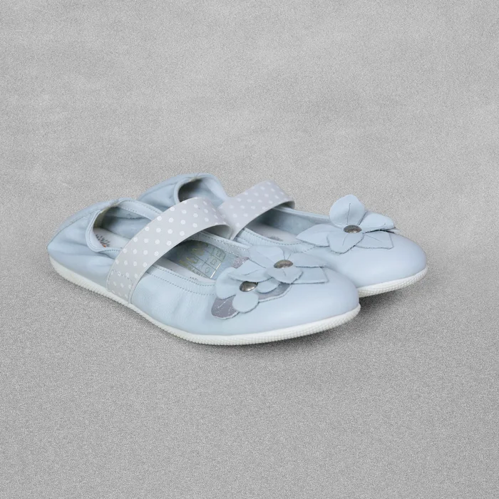 ‘Primigi’ Girls Pale Blue Ballet Pumps with Strap