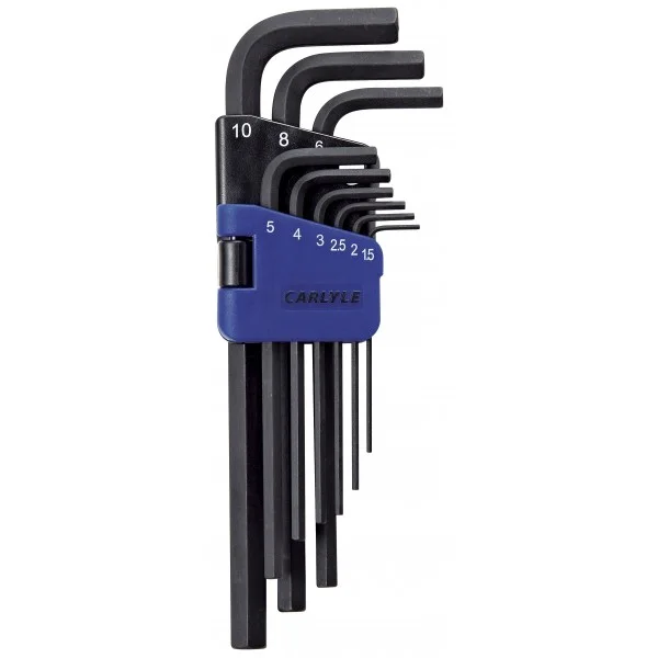 9 PC LONG HEX KEY SET METRIC
