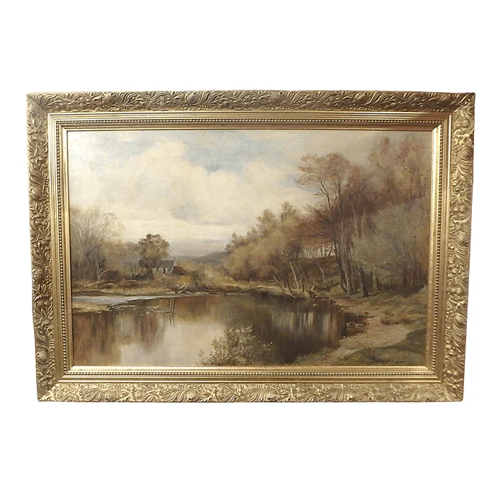 A Turn on the River Fruin by Peter S Buchanan (1860 – 1911)