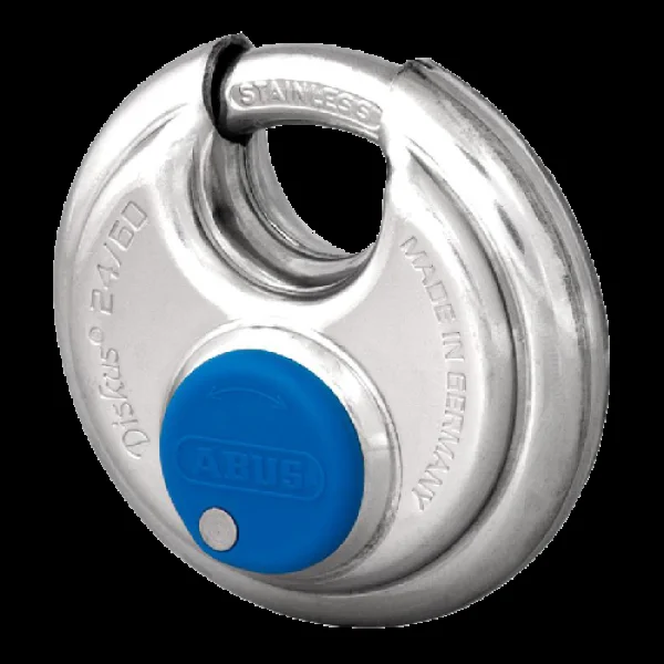 ABUS 24IB Series Diskus Discus Padlock 60mm Keyed Alike 32502 24IB/60 – Stainless Steel