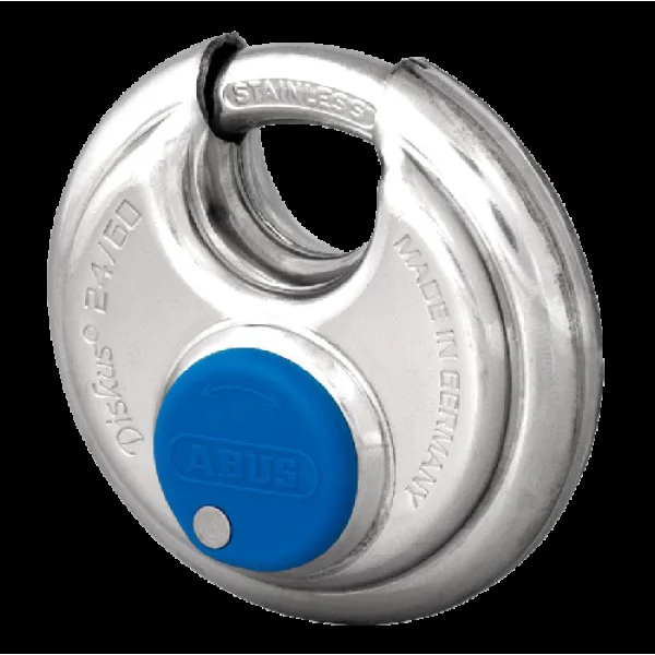 ABUS 24IB Series Diskus Discus Padlock 60mm Keyed Alike 45747 24IB/60 – Stainless Steel