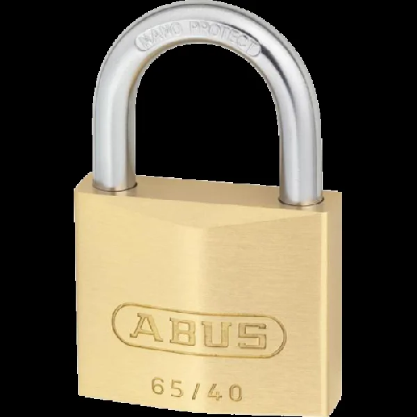 ABUS 65 Series Open Shackle Padlock 40mm Keyed Alike 402 65/40 – Brass