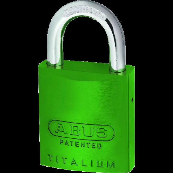 ABUS 83AL Series Colour Coded Aluminium Open Shackle Padlock Without Cylinder 40mm 83AL/40 – Green