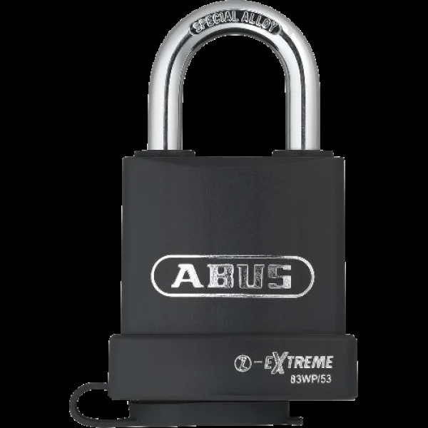 ABUS 83WP Series Weatherproof Steel Open Shackle Padlock 56.5mm Keyed To Differ 83WP/53 – Hardened Steel