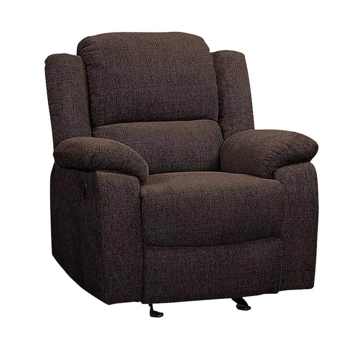 Acme Furniture Madden Brown Chenille Velvet Recliner