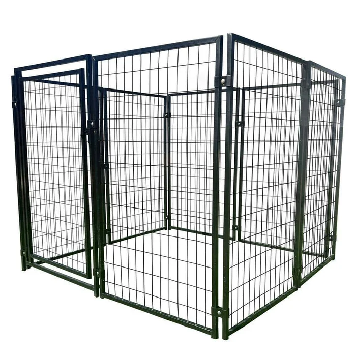 ALEKO DK5x5x4SQ-HD 4 ft. H x 5 ft. W x 5 ft. L Dog Kennel
