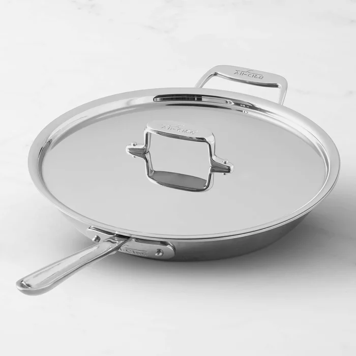 All-Clad d5 Stainless-Steel Deep Skillet 12 1/2-Inch