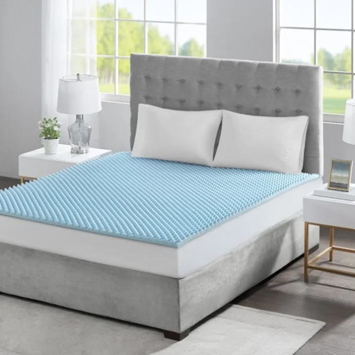 All Season Reversible Hypoallergenic 1.5″ Cooling Mattress Topper GL-B03595110