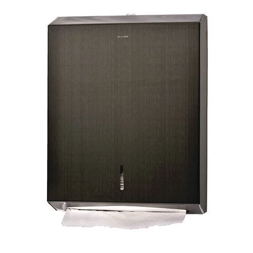 Alpine Industries Vertical C-fold/multi-fold Paper Towel Dispenser 14.5x4x11.2 Antique Nickel