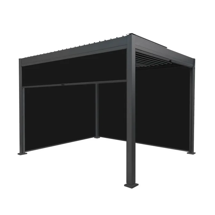 Aluminium Pergola With Anthracite Blinds – 3m x 3m