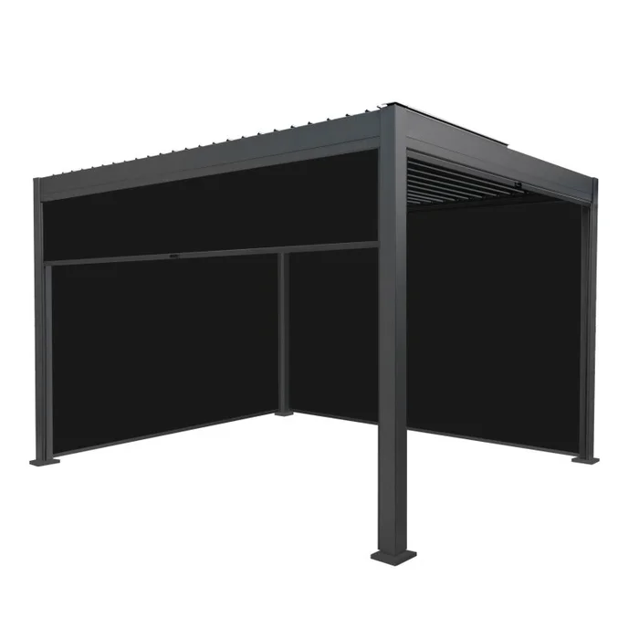 Aluminium Pergola With Anthracite Blinds – 3m x 4m