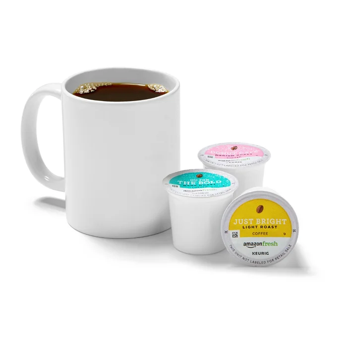 AmazonFresh 60 Ct. Coffee Variety Pack, 3 Flavors, Keurig K-Cup Brewer Compatible