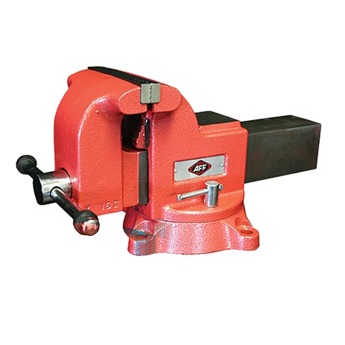 American Forge & Foundry General Duty Swivel Bench Vise, 6 In. Maximum Opening, 3-1/2 In. Throat Depth