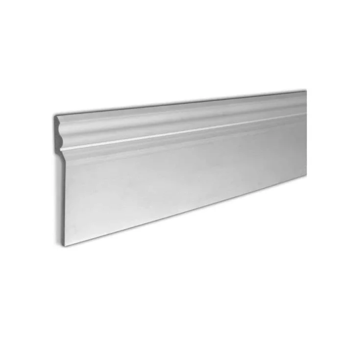 American Pro Decor 5APD11592 7/8 in. x 7-3/4 in. x 96 in. Unfinished PVC Baseboard Cover Moulding 40-Lineal Feet (5-Pack)