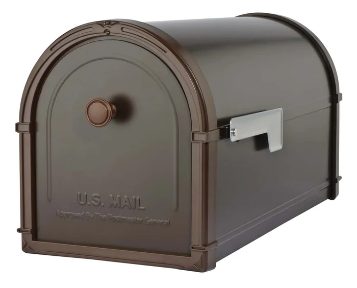 Architectural Mailboxes Post Mount Bronze Metal Large Mailbox