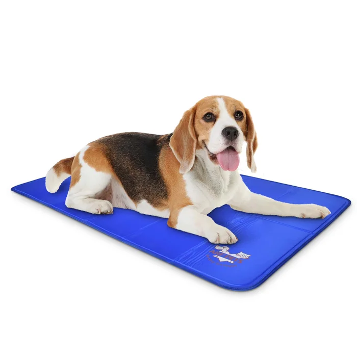 Arf Pets Rectangular Blue Nylon Pillow Bed (Medium)
