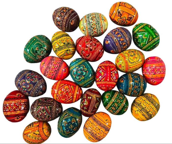 Assorted Wooden Ukrainian Eggs (Set of 2)